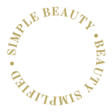 Simple Beauty Circle text - gold